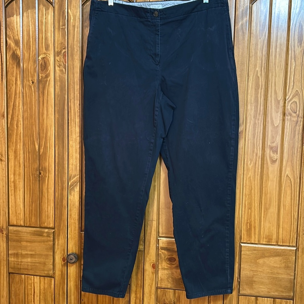 J Jill Live In Chino, navy blue trouser, size 18, $15